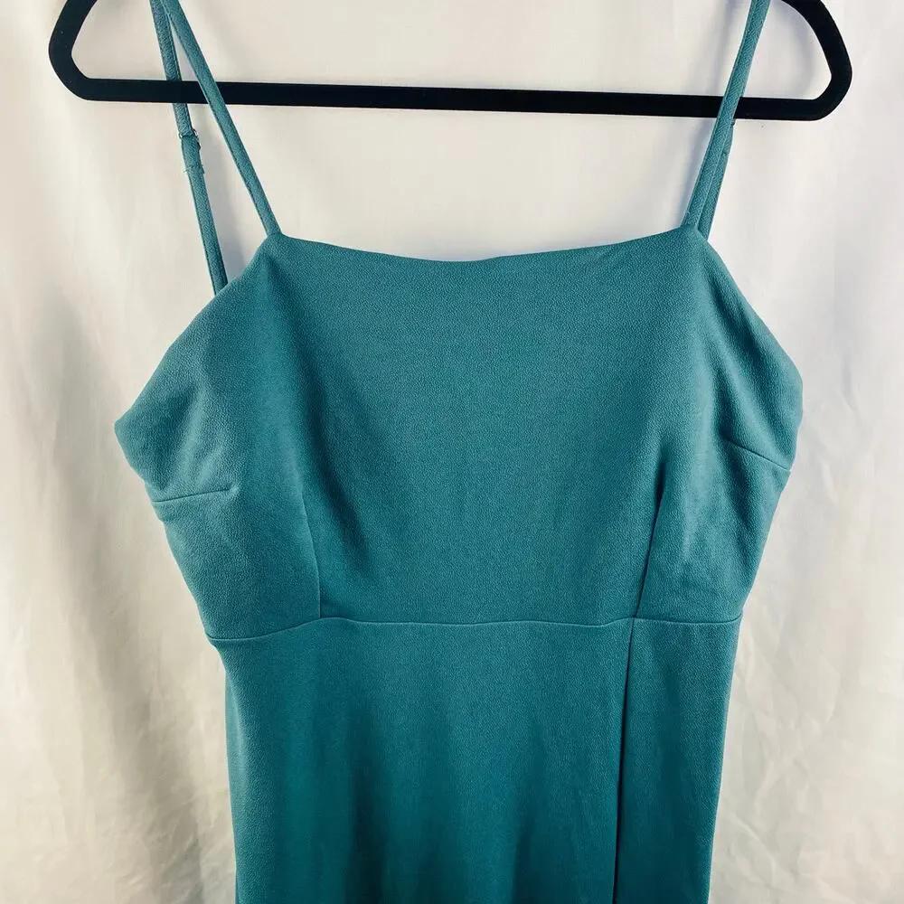 Birdy Gray Crepe Sea Glass Green Formal Maxi Dress Bridesmaid Dress 2XL - Picture 8 of 8